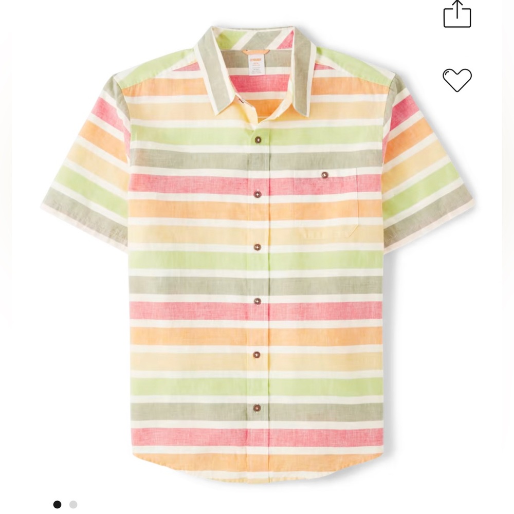 🆕 Gymboree Mens Matching Family Striped Button Up Shirt - Little Sprout
